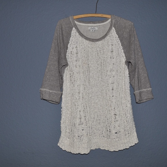 022 LUCKY BRAND French Terry Sweater Pullover sz M - Picture 2 of 5